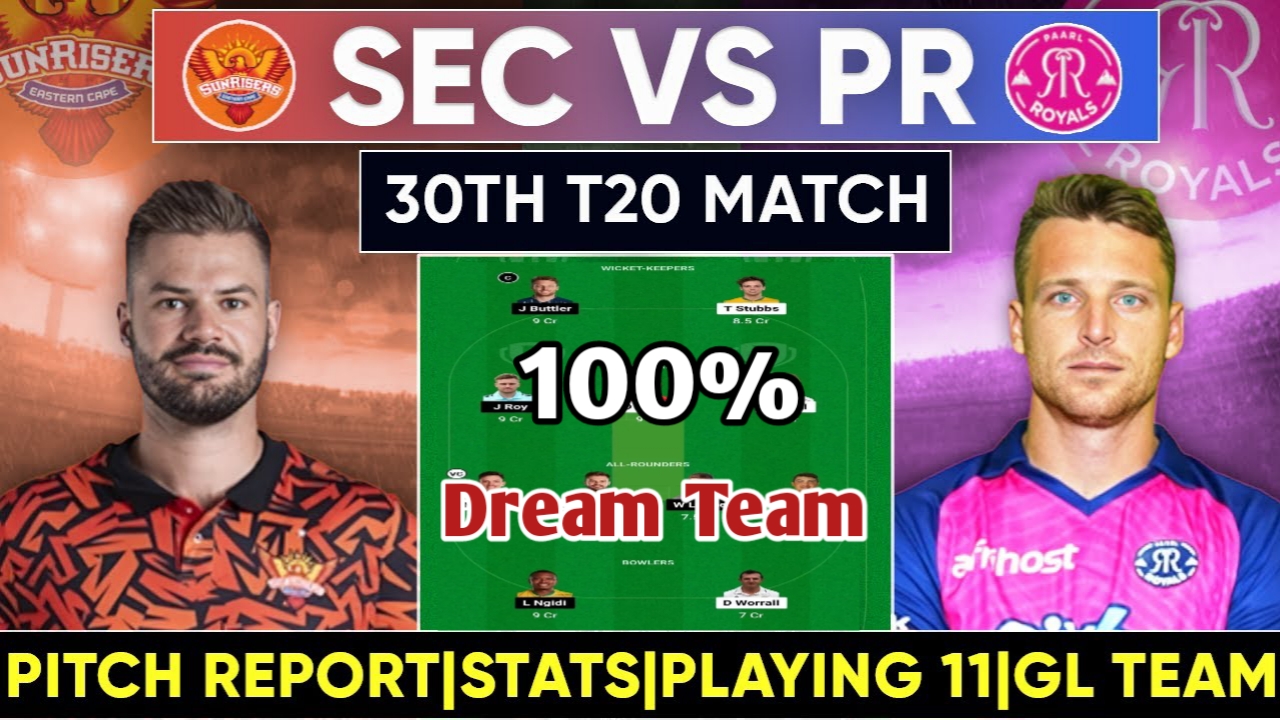 SEC VS PR Dream11 Predication, SA20 Fantasy Cricket Tips, Playing 11, Player Injury News Updates & Pitch Report With Player Stats For Match 30