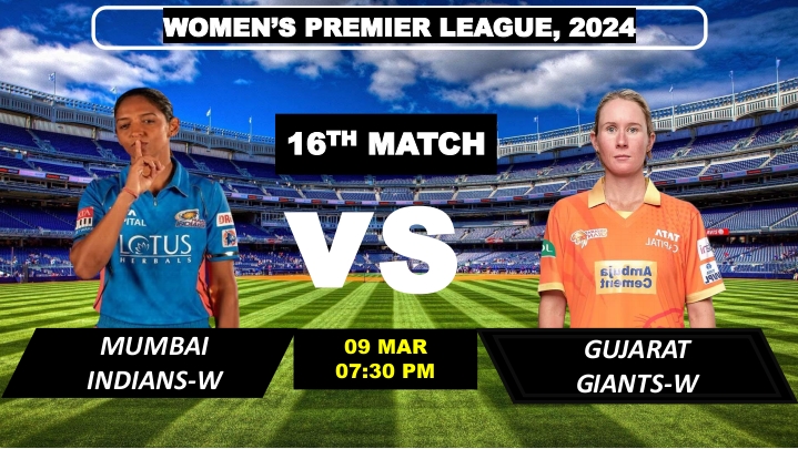 Mumbai Indians Women vs Gujarat Giants Women Dream 11 Prediction Pitch Report Fantasy Stats